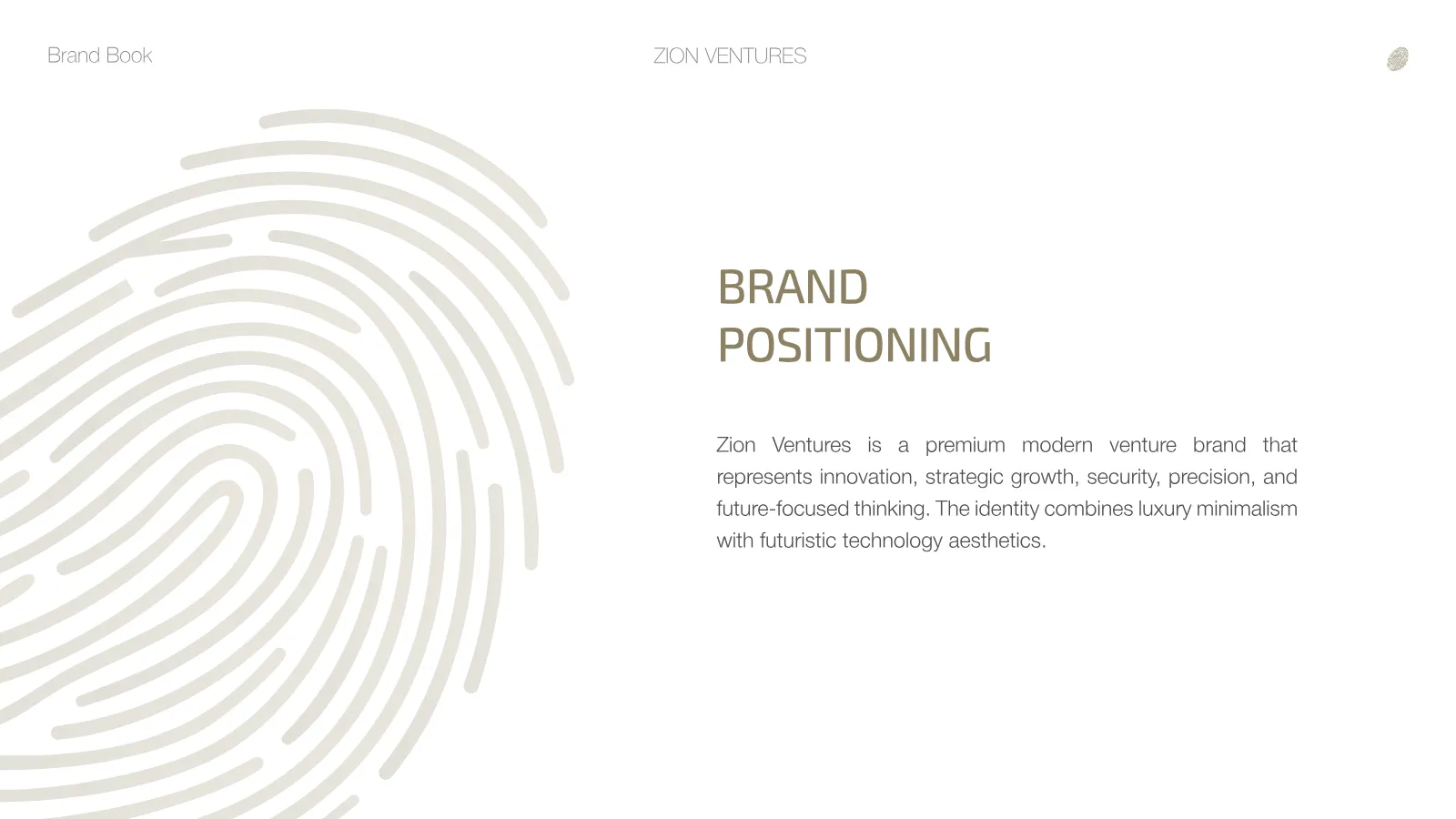 Zion Ventures Brand Guidelines presentation, page 4 of 34