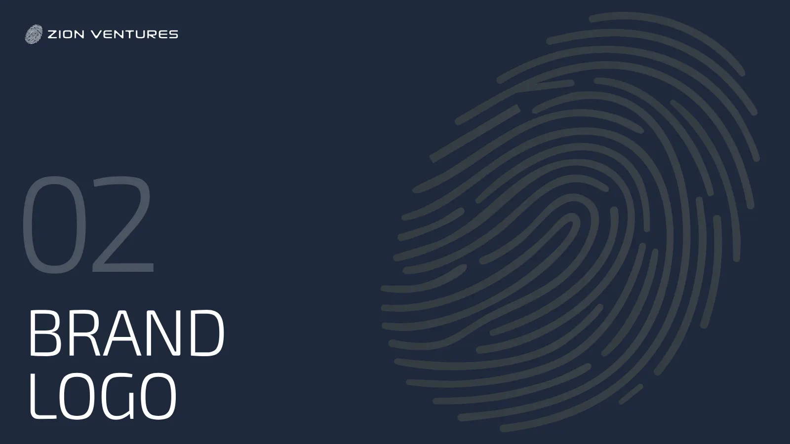 Zion Ventures Brand Guidelines presentation, page 7 of 34