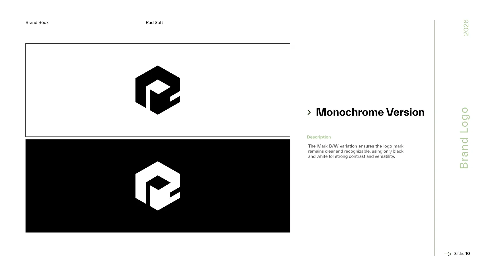 Rad Soft Brand Guidelines presentation, page 11 of 39