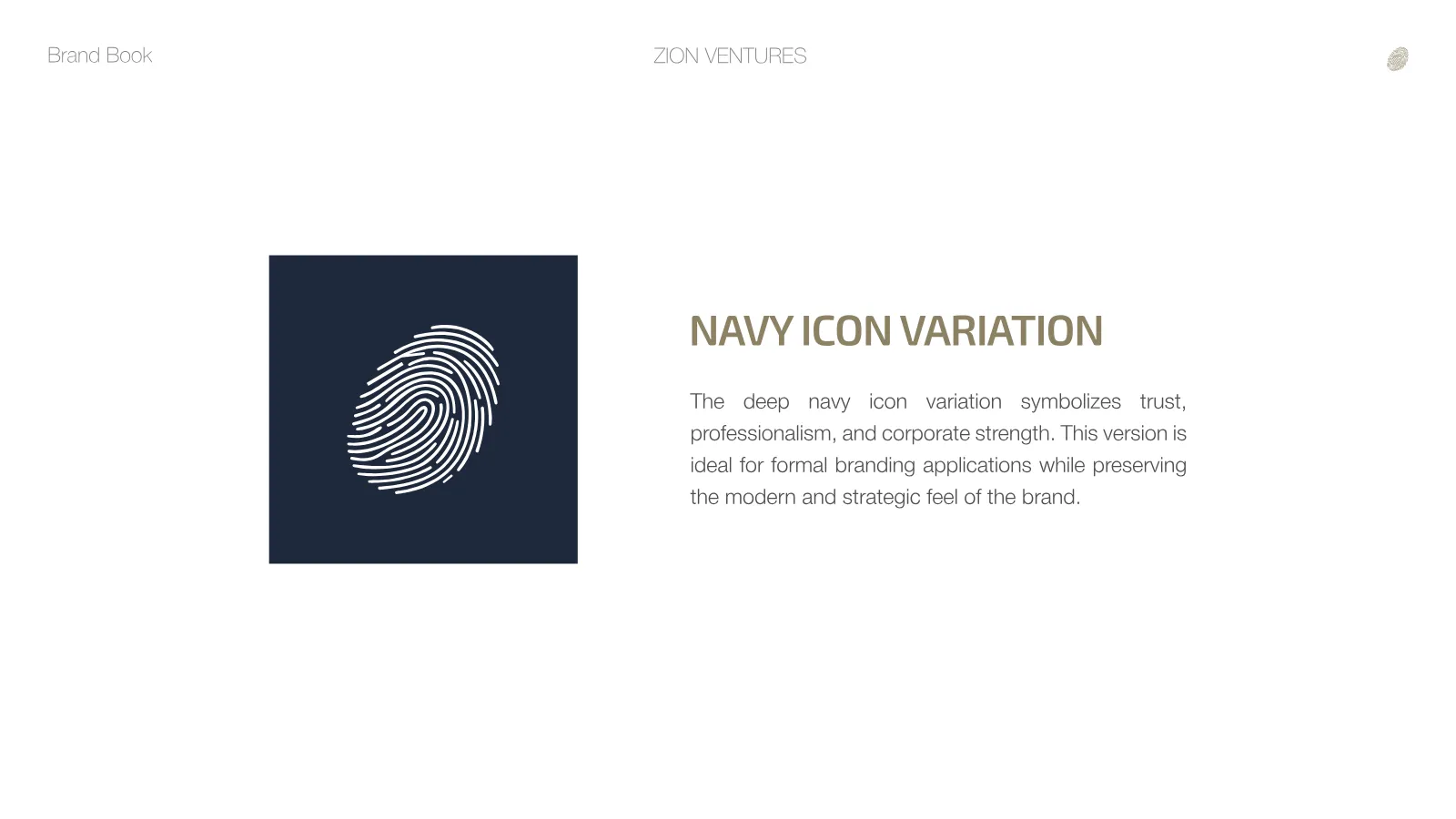 Zion Ventures Brand Guidelines presentation, page 17 of 34