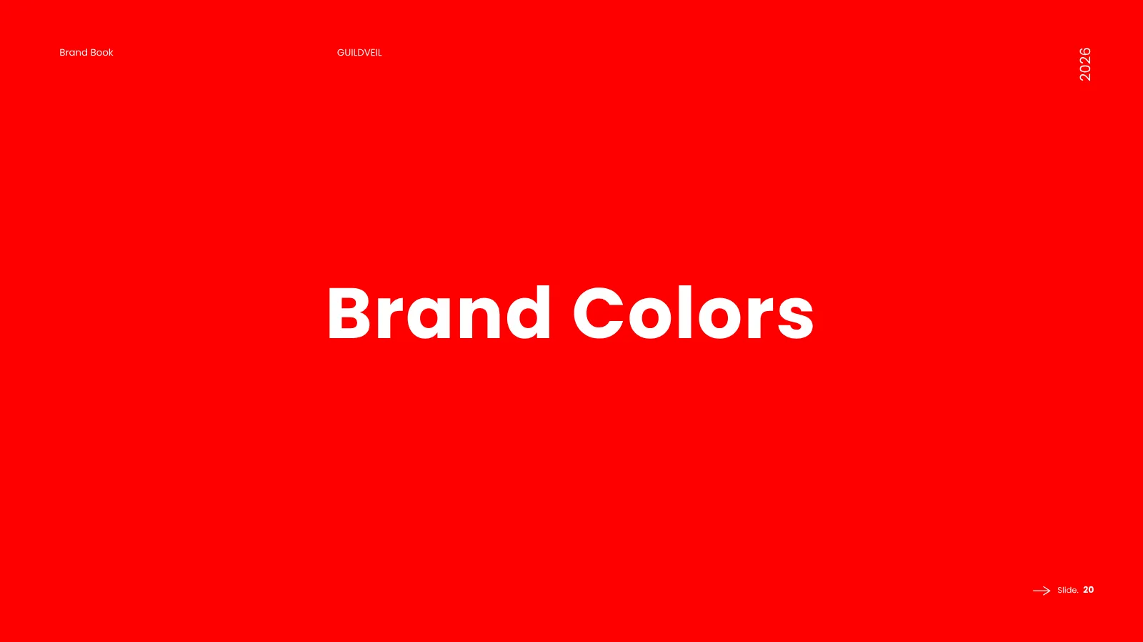 GUILDVEIL Brand Guidelines presentation, page 21 of 36