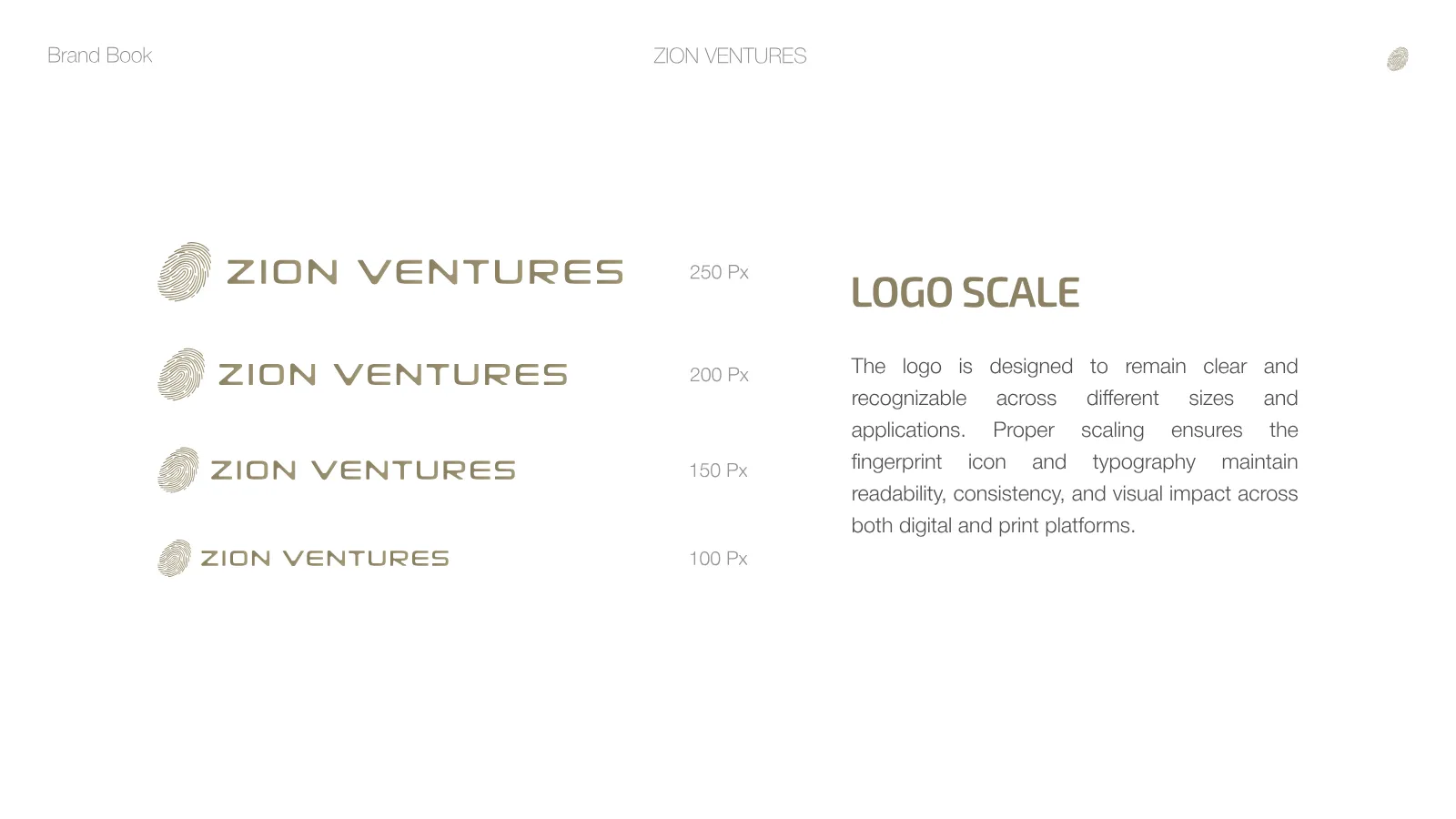 Zion Ventures Brand Guidelines presentation, page 22 of 34