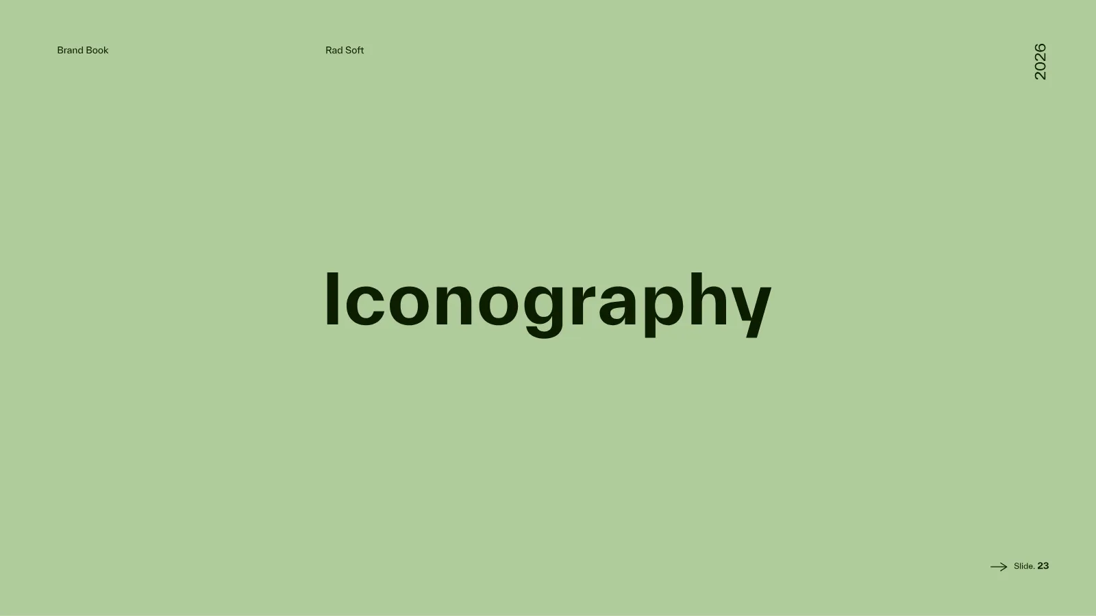 Rad Soft Brand Guidelines presentation, page 24 of 39
