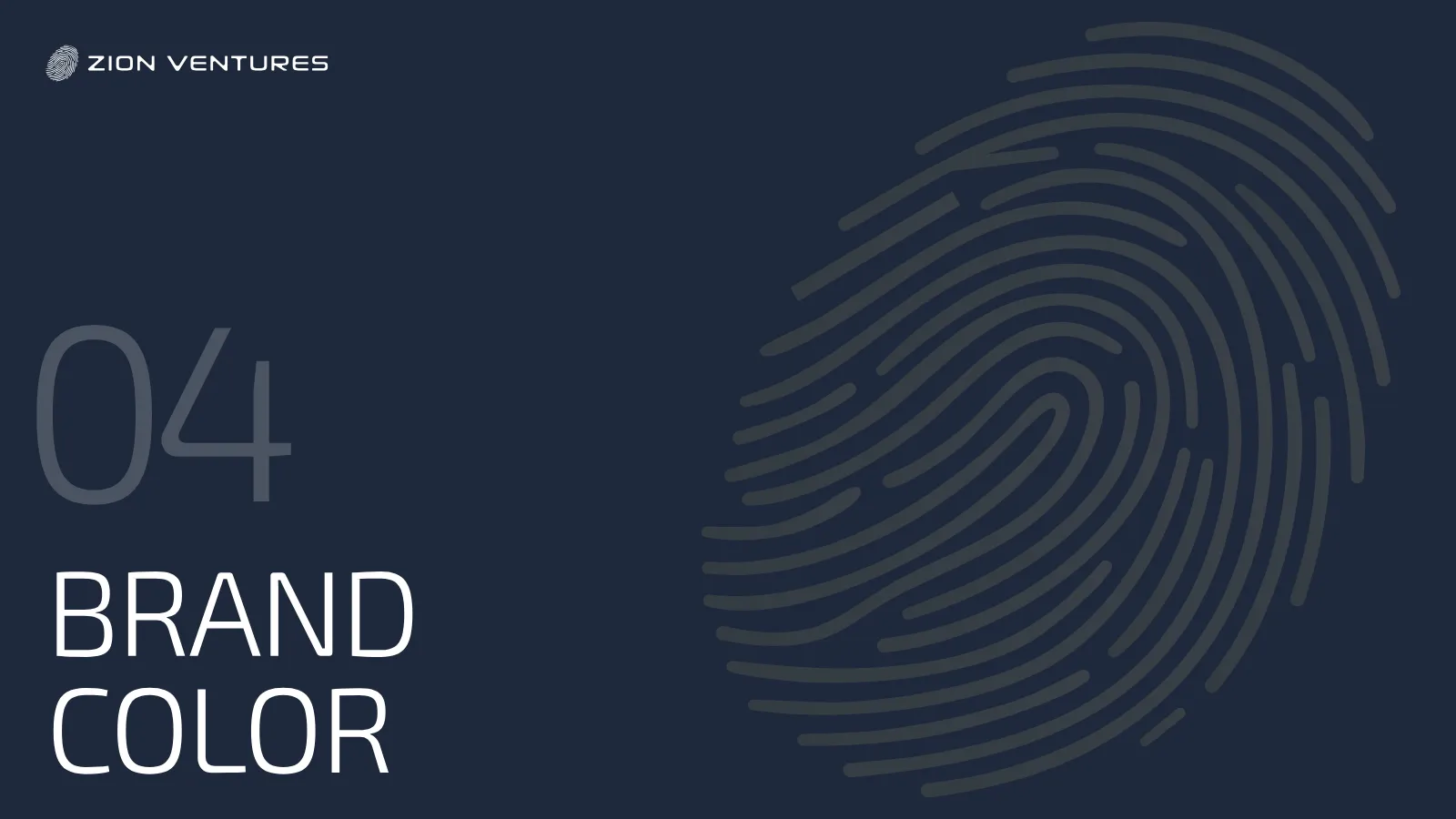 Zion Ventures Brand Guidelines presentation, page 24 of 34