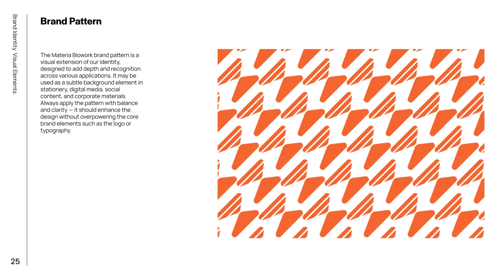 Materia Bioworks Brand Guidelines presentation, page 24 of 45