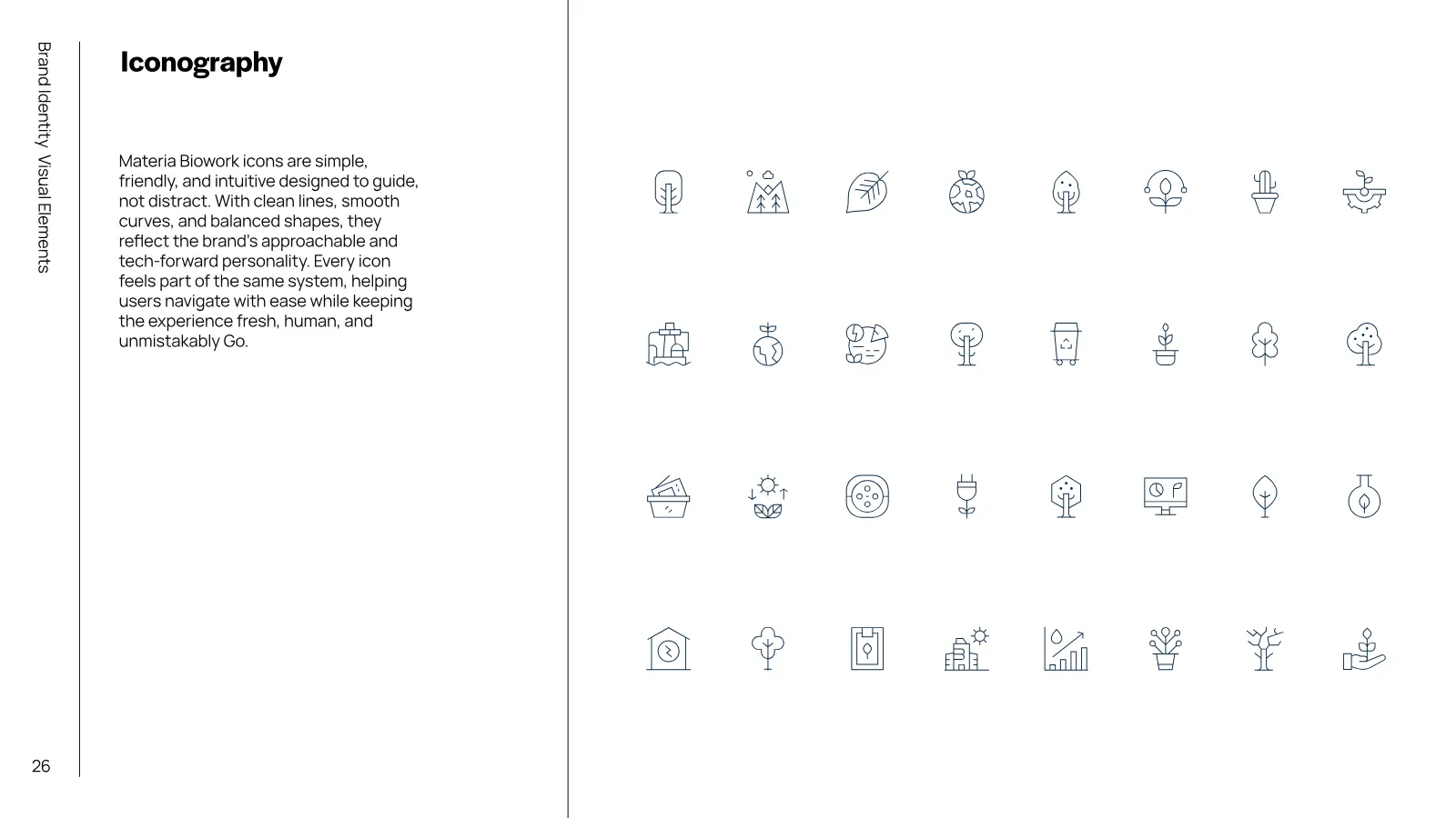 Materia Bioworks Brand Guidelines presentation, page 25 of 45