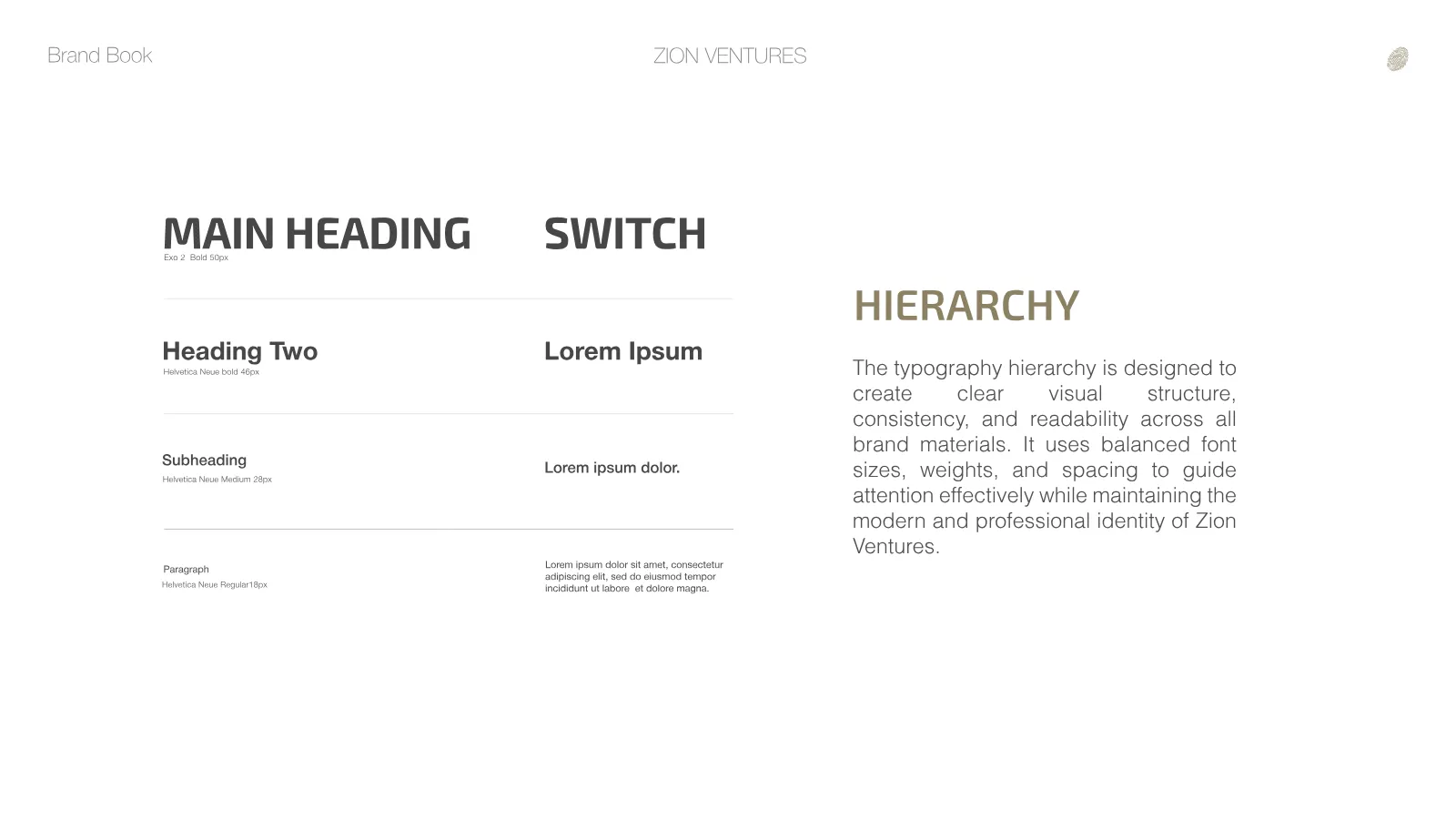 Zion Ventures Brand Guidelines presentation, page 28 of 34