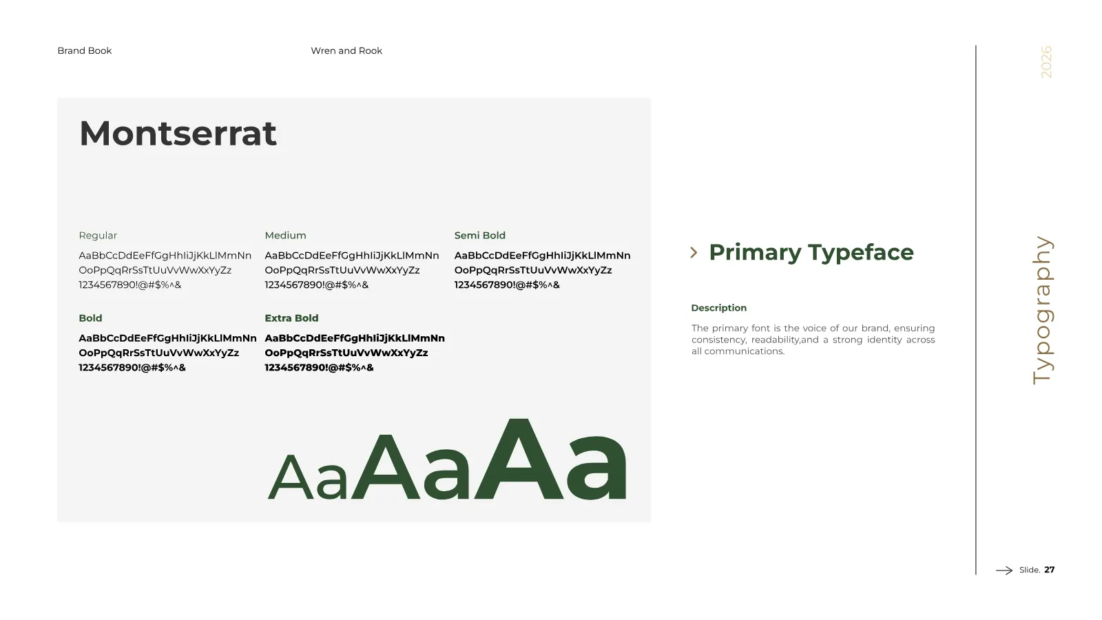 Wren and Rook Brand Guidelines presentation, page 28 of 38