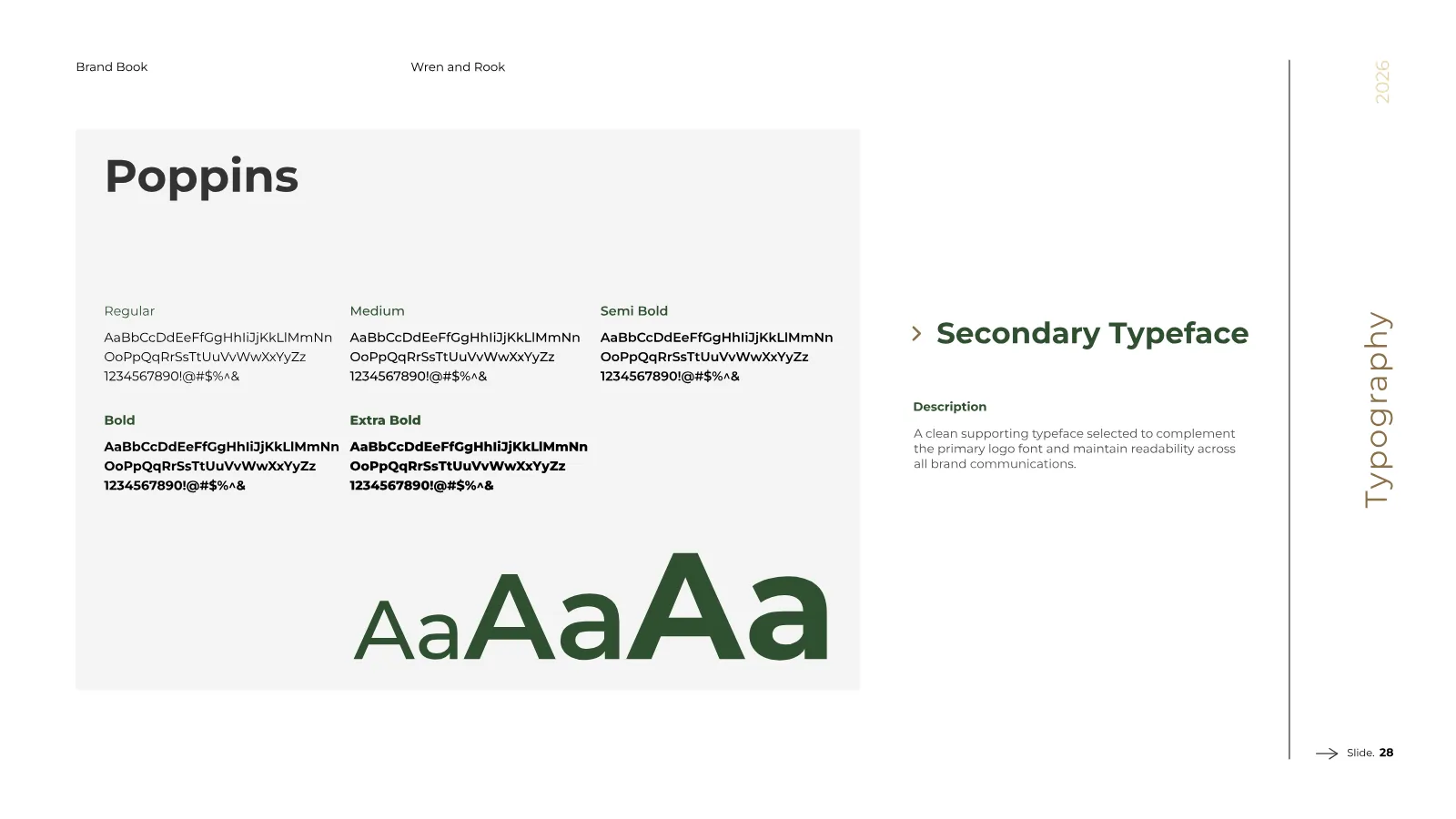 Wren and Rook Brand Guidelines presentation, page 29 of 38