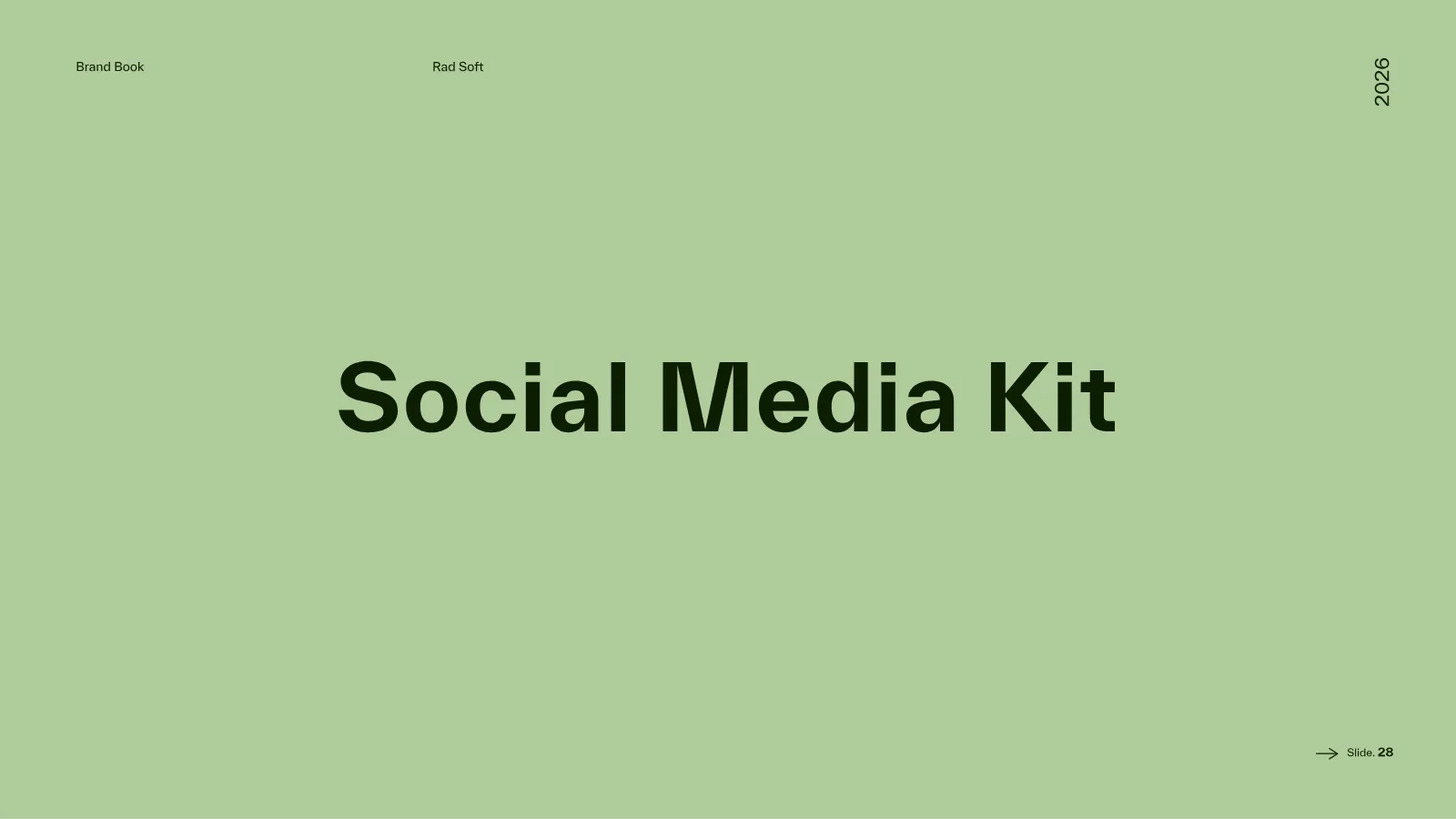 Rad Soft Brand Guidelines presentation, page 29 of 39