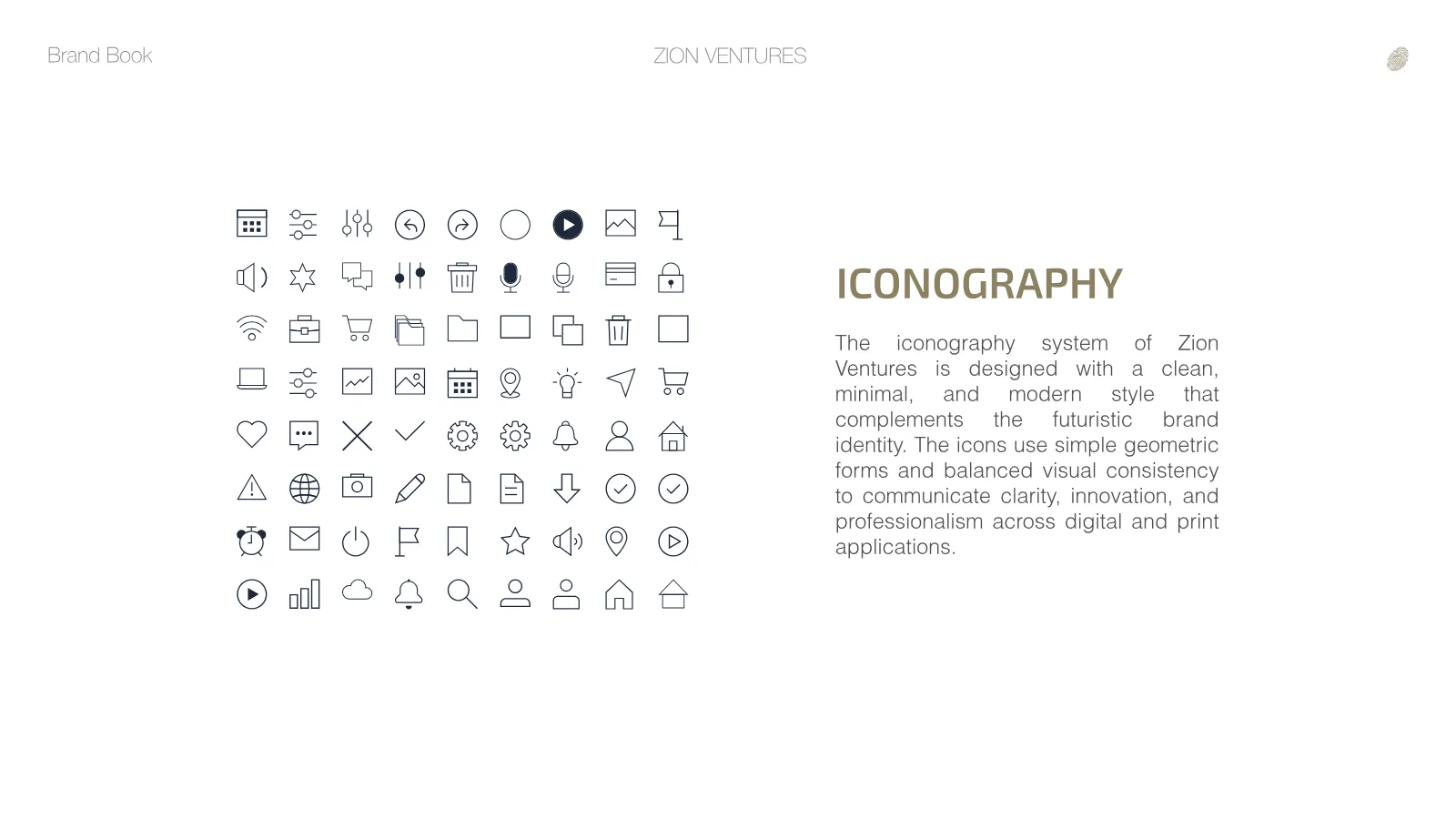 Zion Ventures Brand Guidelines presentation, page 30 of 34